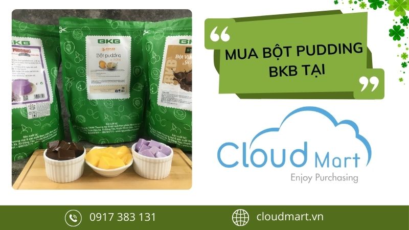 Mua bột pudding BKB chính hãng tại Cloudmart