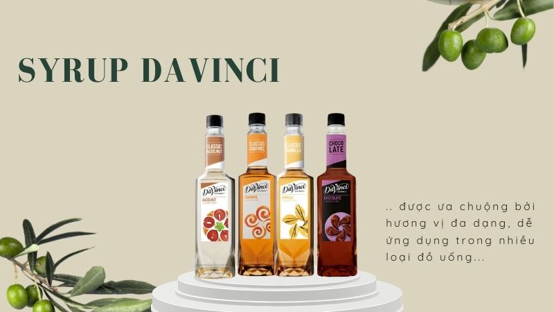 Các loại syrup Davinci ưa chuộng