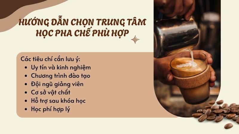Cách chọn trung tâm học pha chế phù hợp