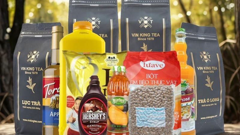 Các nhóm nguyên liệu pha chế phổ biến