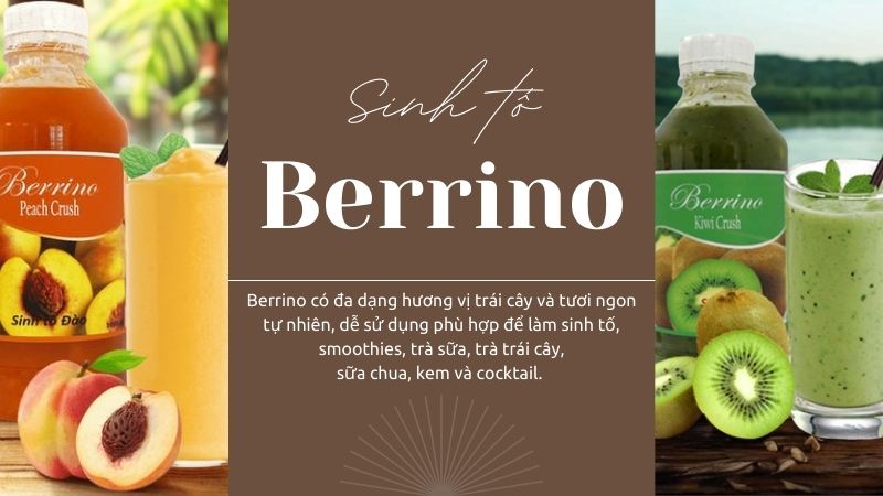Ứng dụng của sinh tố Berrino trong ngành pha chế