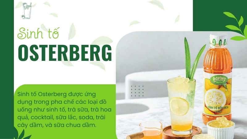 Ứng dụng của sinh tố Berrino