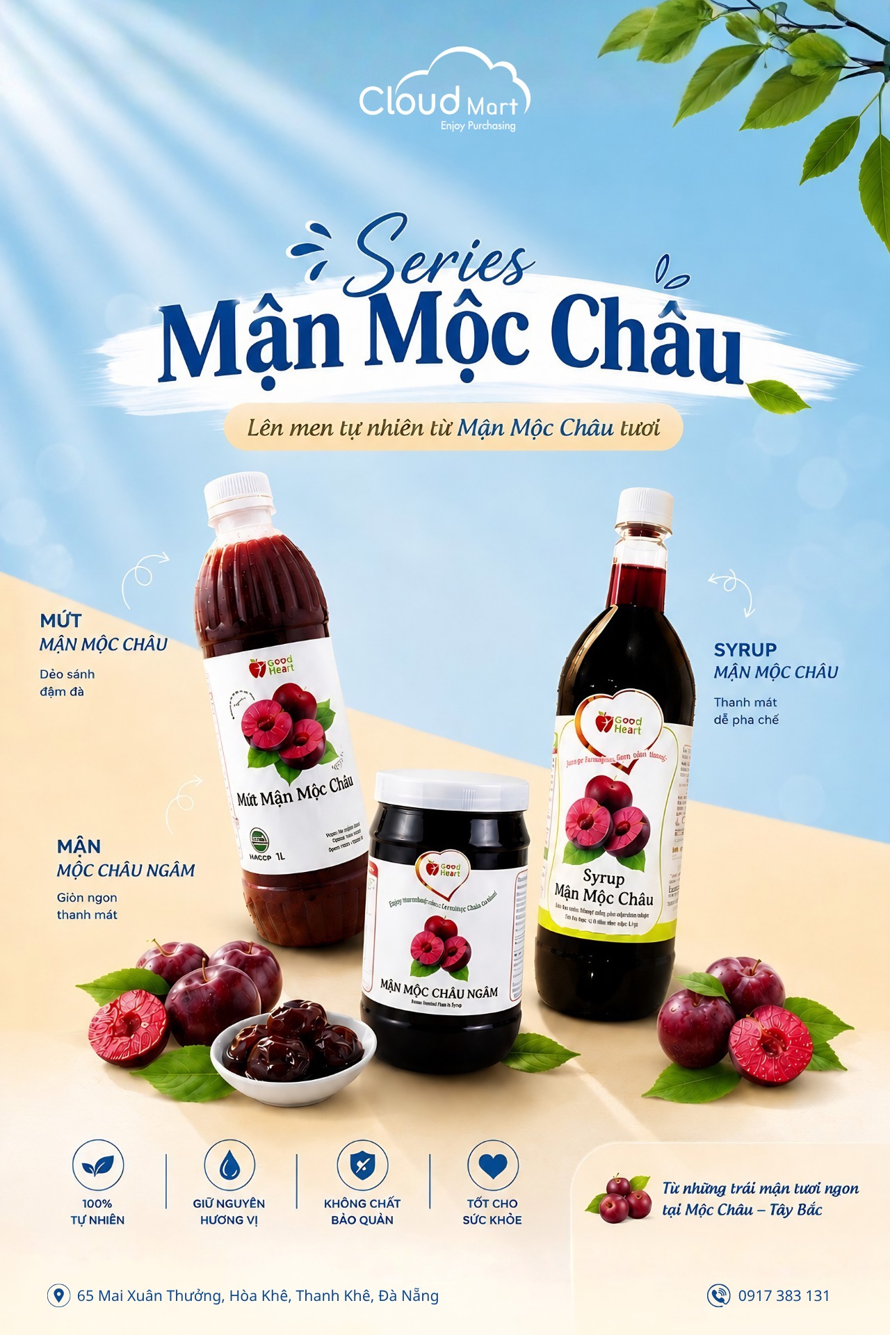 Mận Mộc Châu GoodHeart – Nguyên Liệu Hot Trend Cho Menu Đồ Uống Mùa Hè 2026