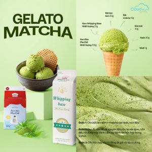  công thức Gelato Matcha từ cloudmart